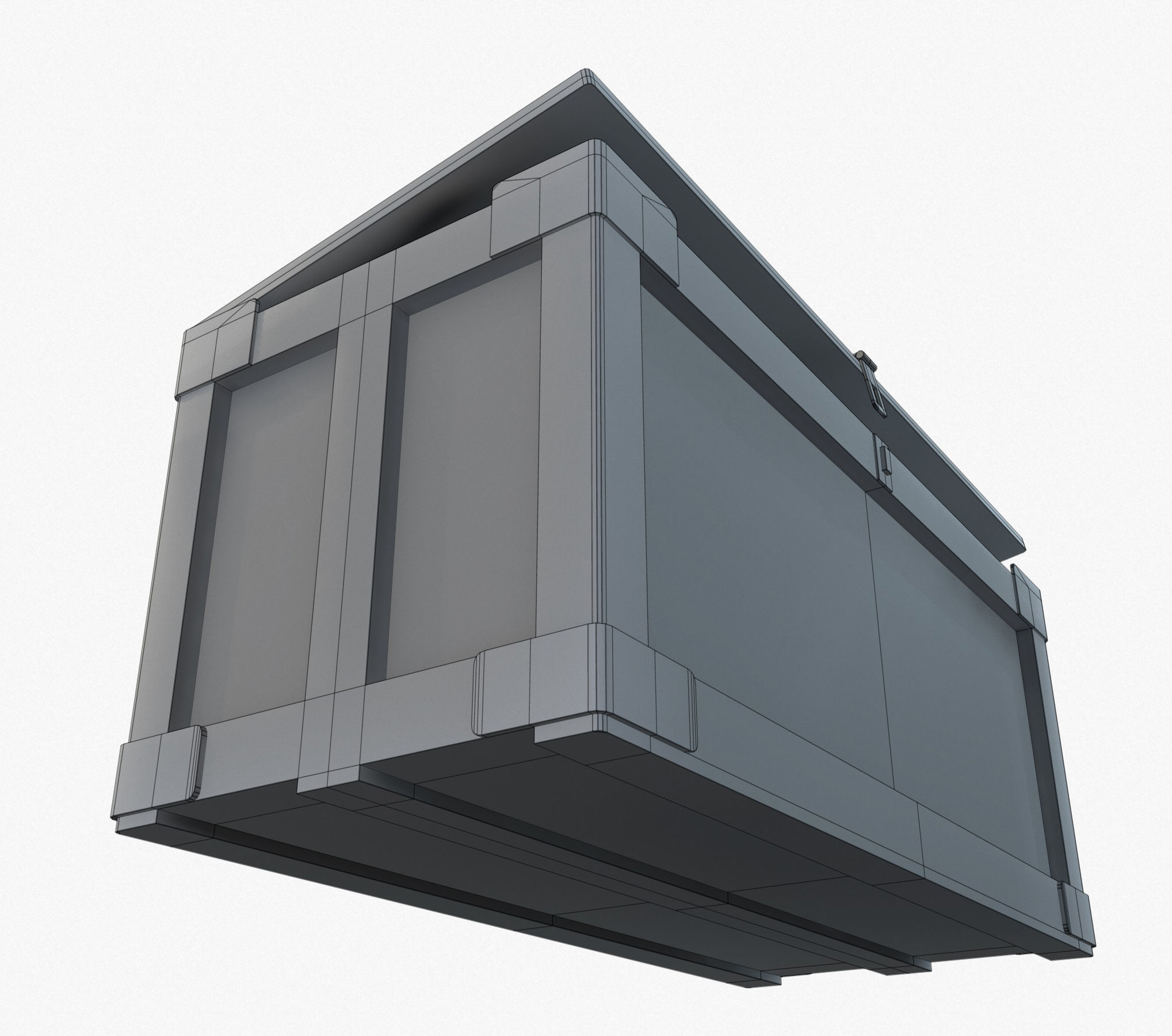 Retro Crate Collection Game Ready PBR Textures Low Poly Low-poly 3D model_31