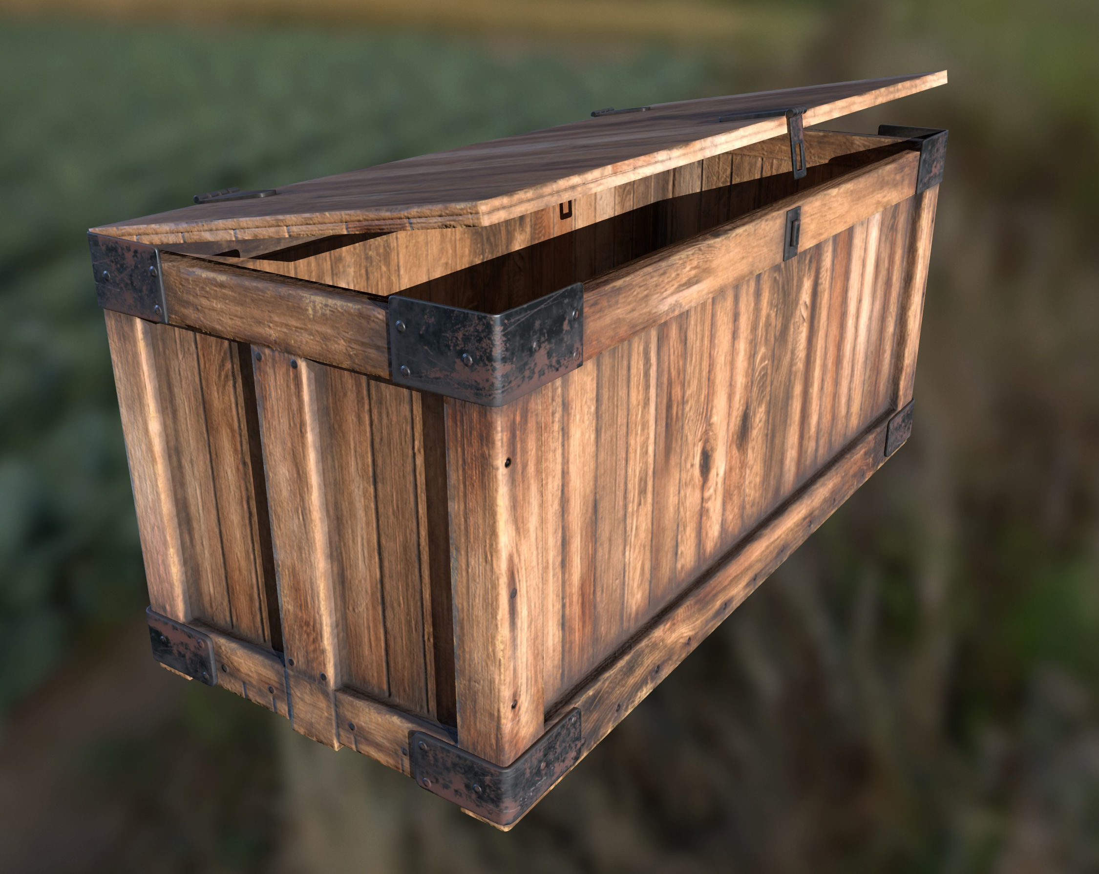 Retro Crate Collection Game Ready PBR Textures Low Poly Low-poly 3D model_35