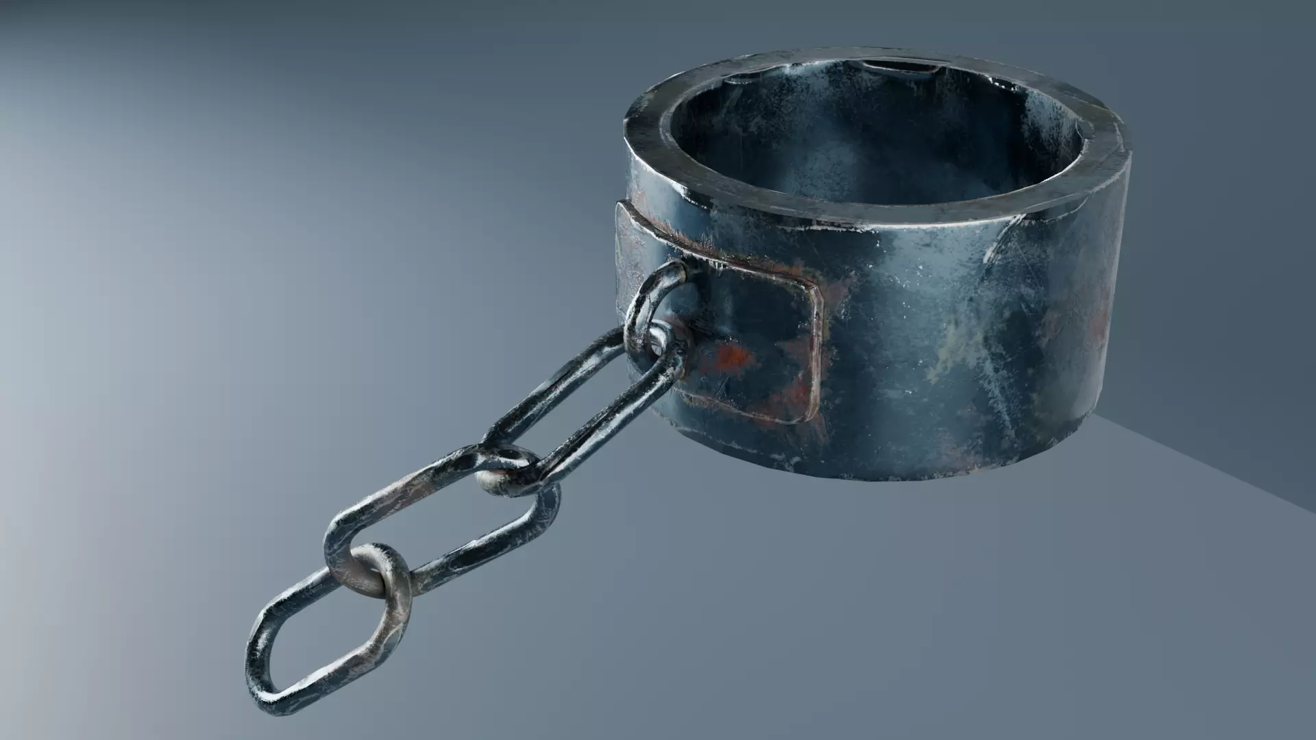 Medieval Prison Shackle Chain PBR Game Ready 3D Model 3D model