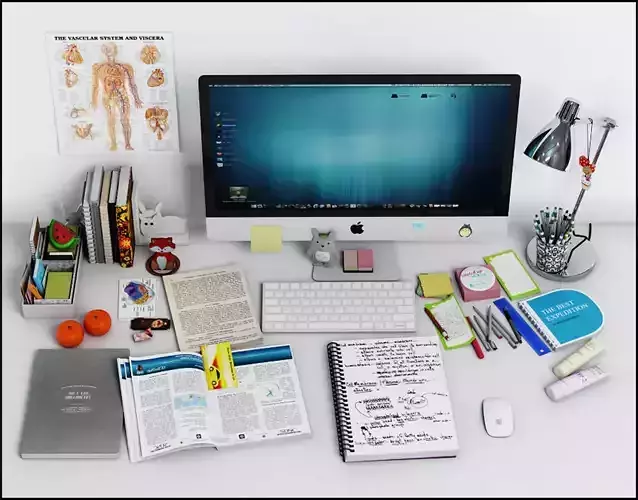 Desk Decoration 2 3D model