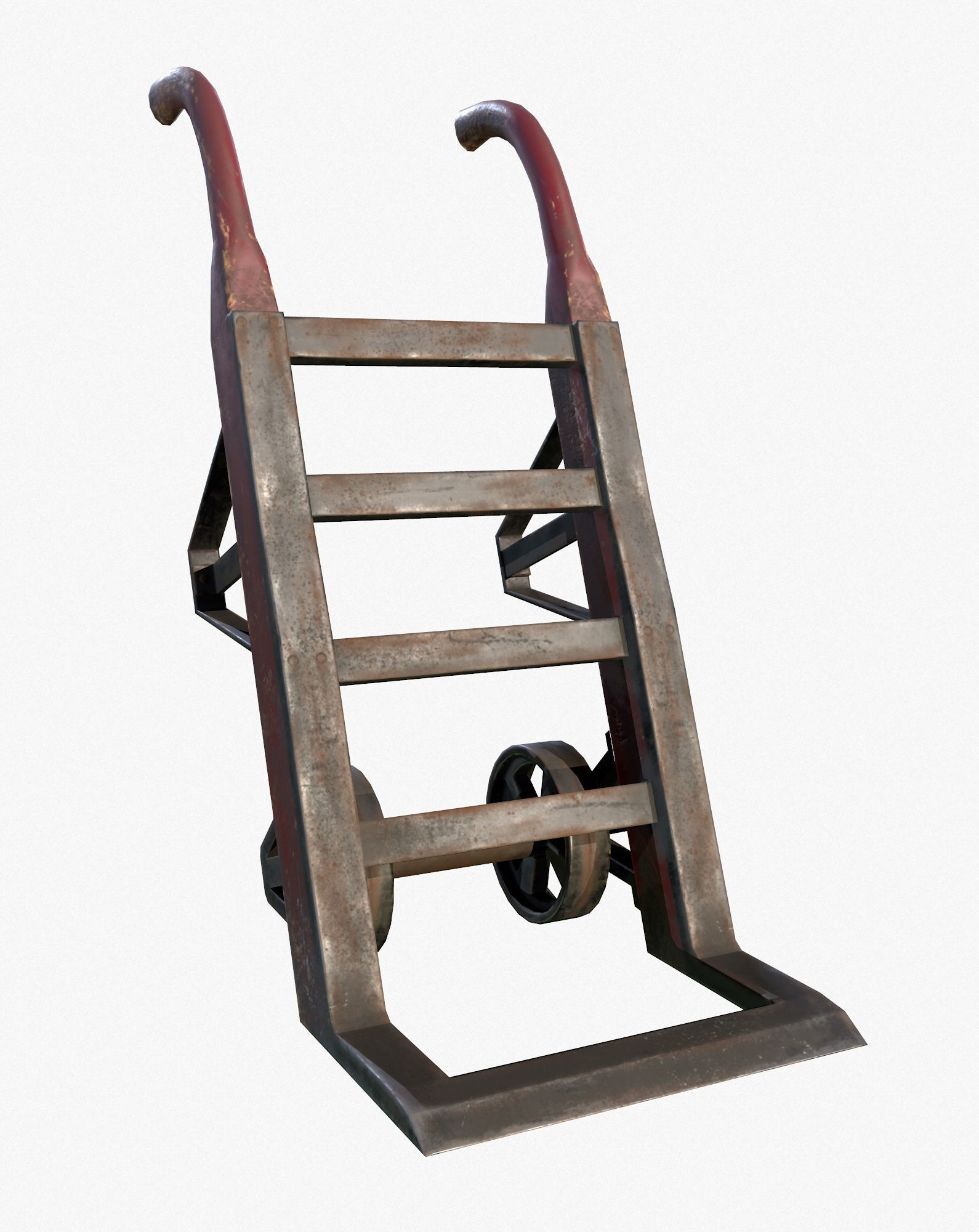 Retro Dolly Game Ready PBR Textures Low Poly Low-poly 3D model_8