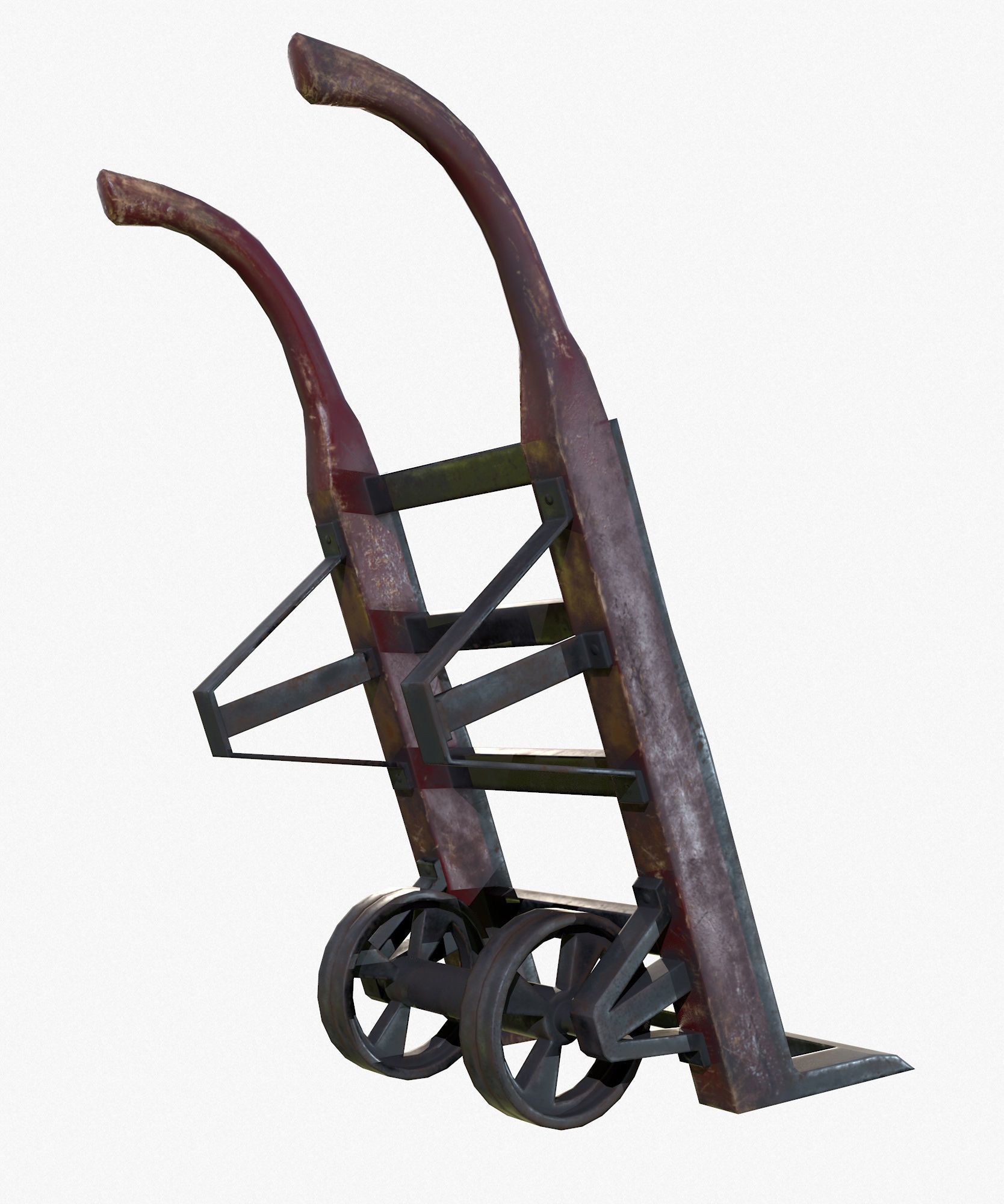 Retro Dolly Game Ready PBR Textures Low Poly Low-poly 3D model_4