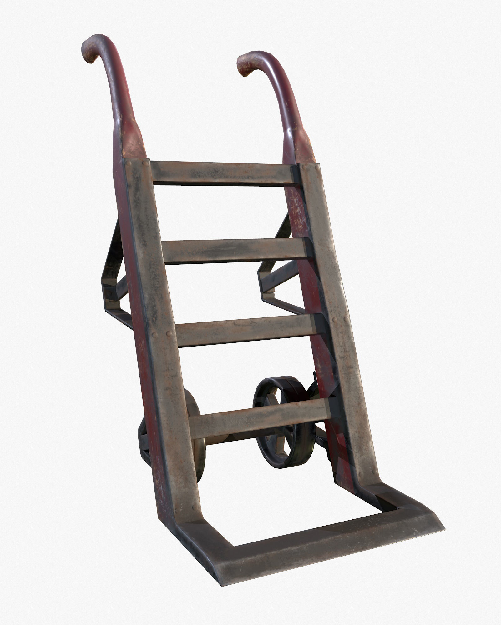 Retro Dolly Game Ready PBR Textures Low Poly Low-poly 3D model_7