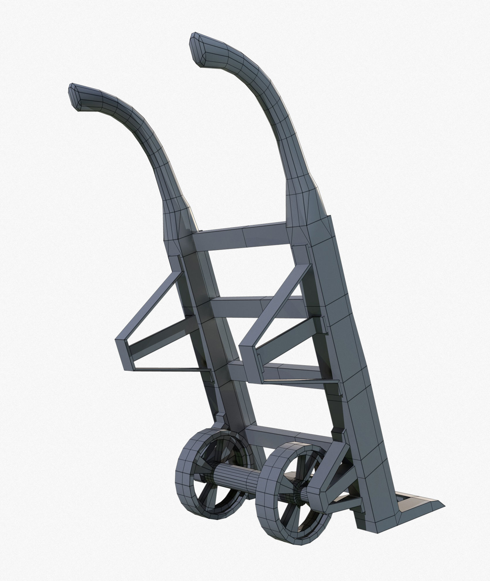 Retro Dolly Game Ready PBR Textures Low Poly Low-poly 3D model_10