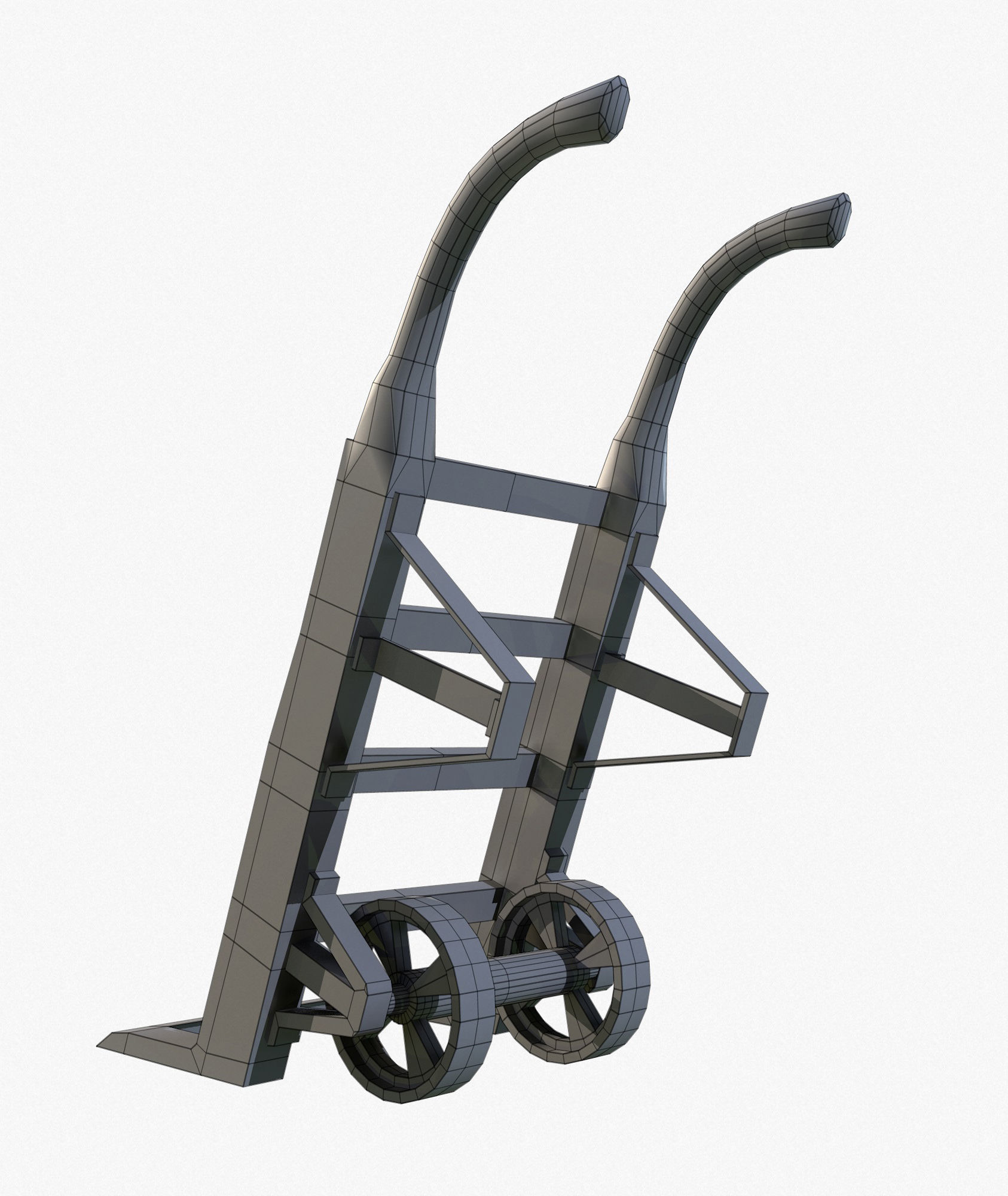 Retro Dolly Game Ready PBR Textures Low Poly Low-poly 3D model_12