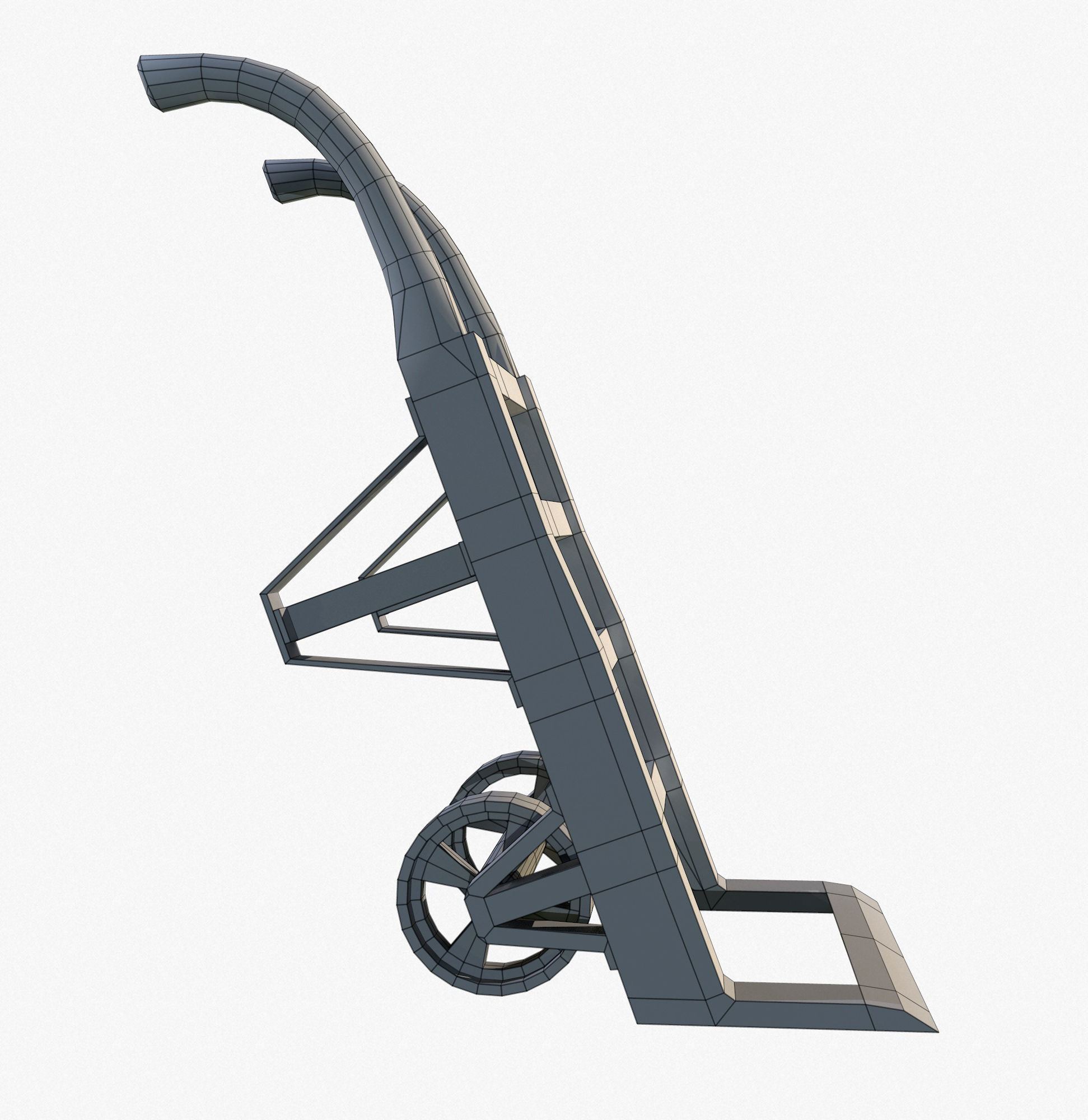 Retro Dolly Game Ready PBR Textures Low Poly Low-poly 3D model_11