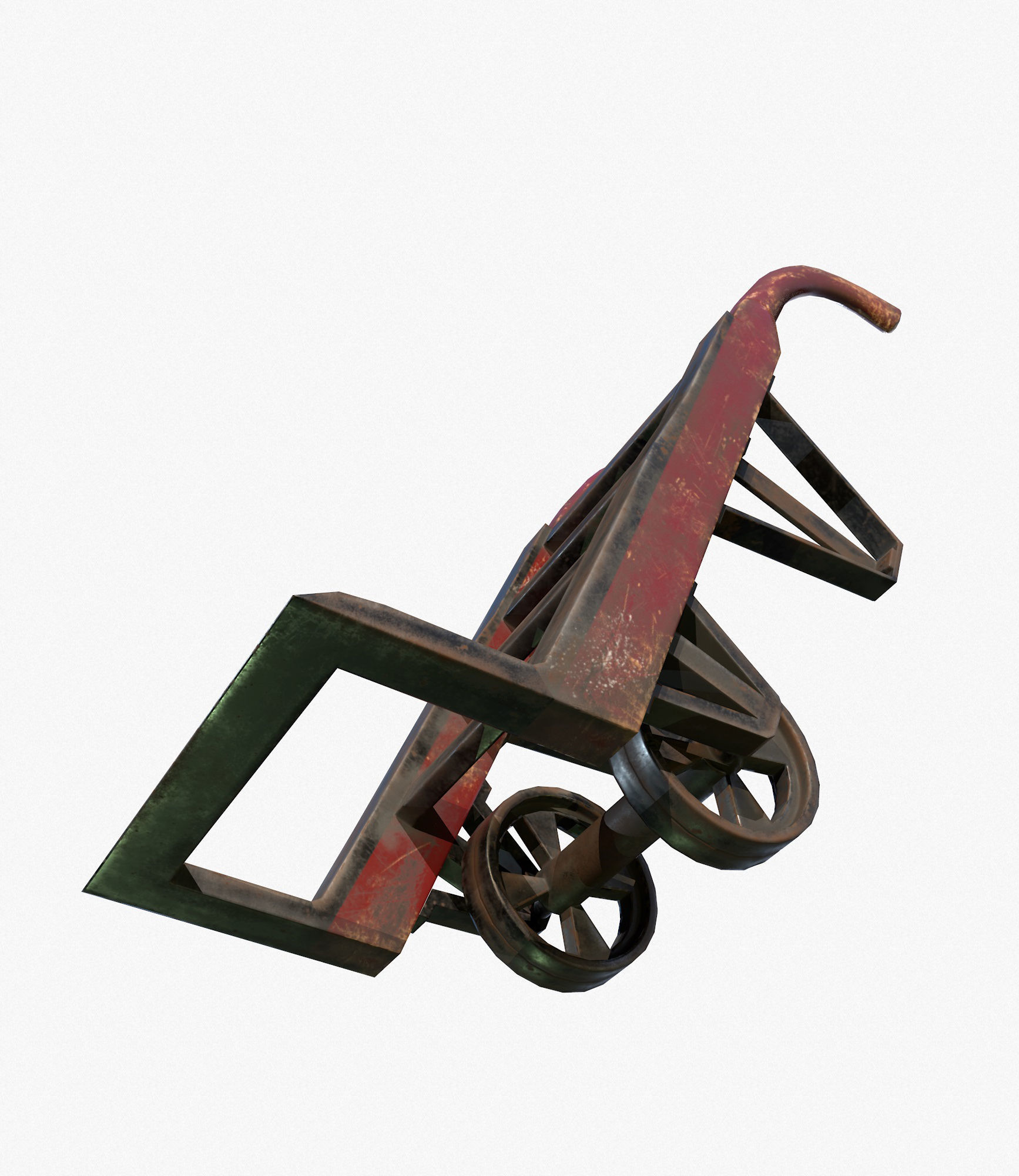 Retro Dolly Game Ready PBR Textures Low Poly Low-poly 3D model_5