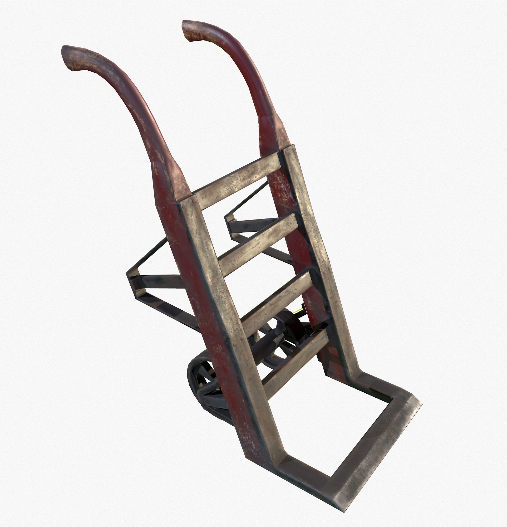 Retro Dolly Game Ready PBR Textures Low Poly Low-poly 3D model_1