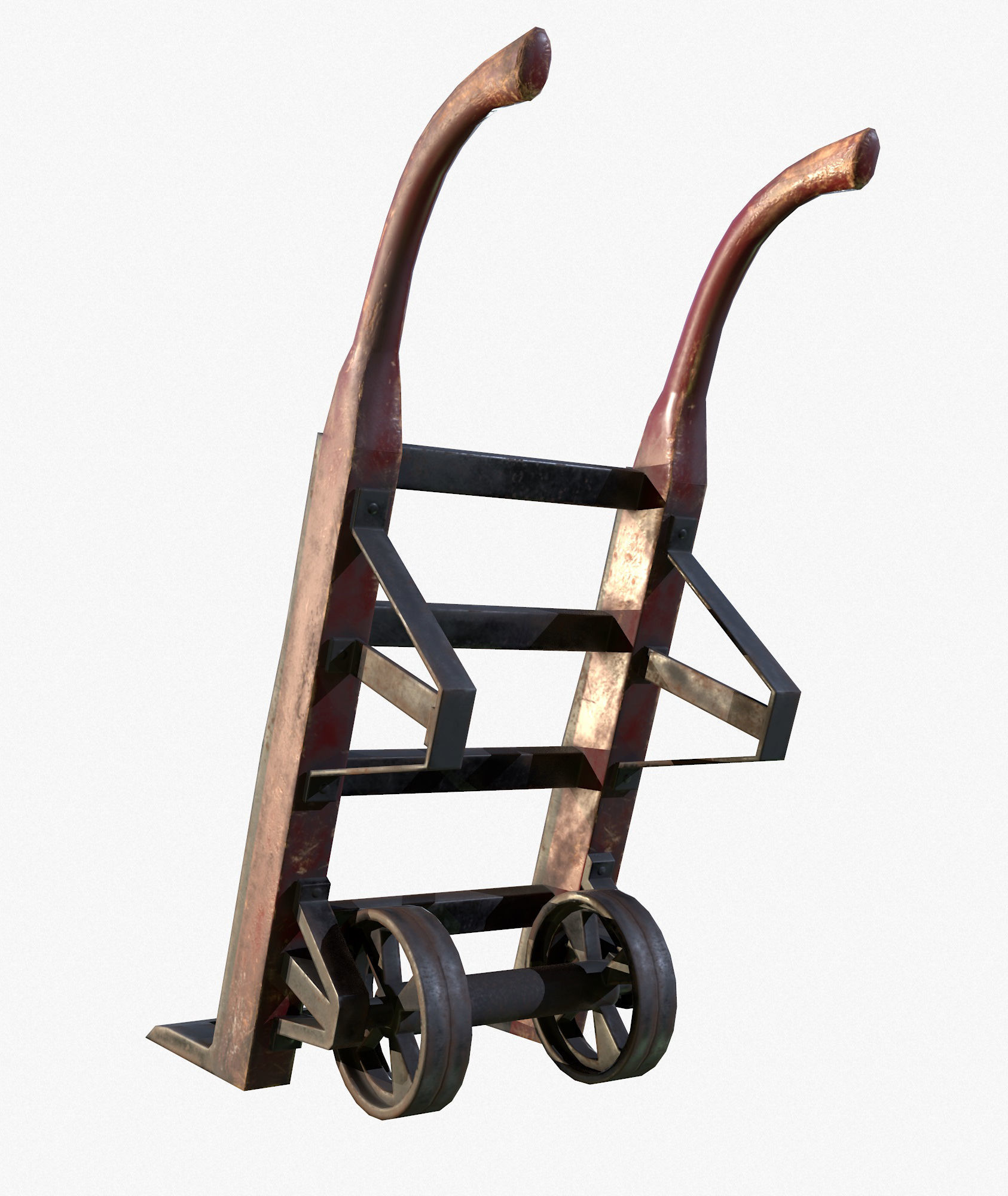 Retro Dolly Game Ready PBR Textures Low Poly Low-poly 3D model_2