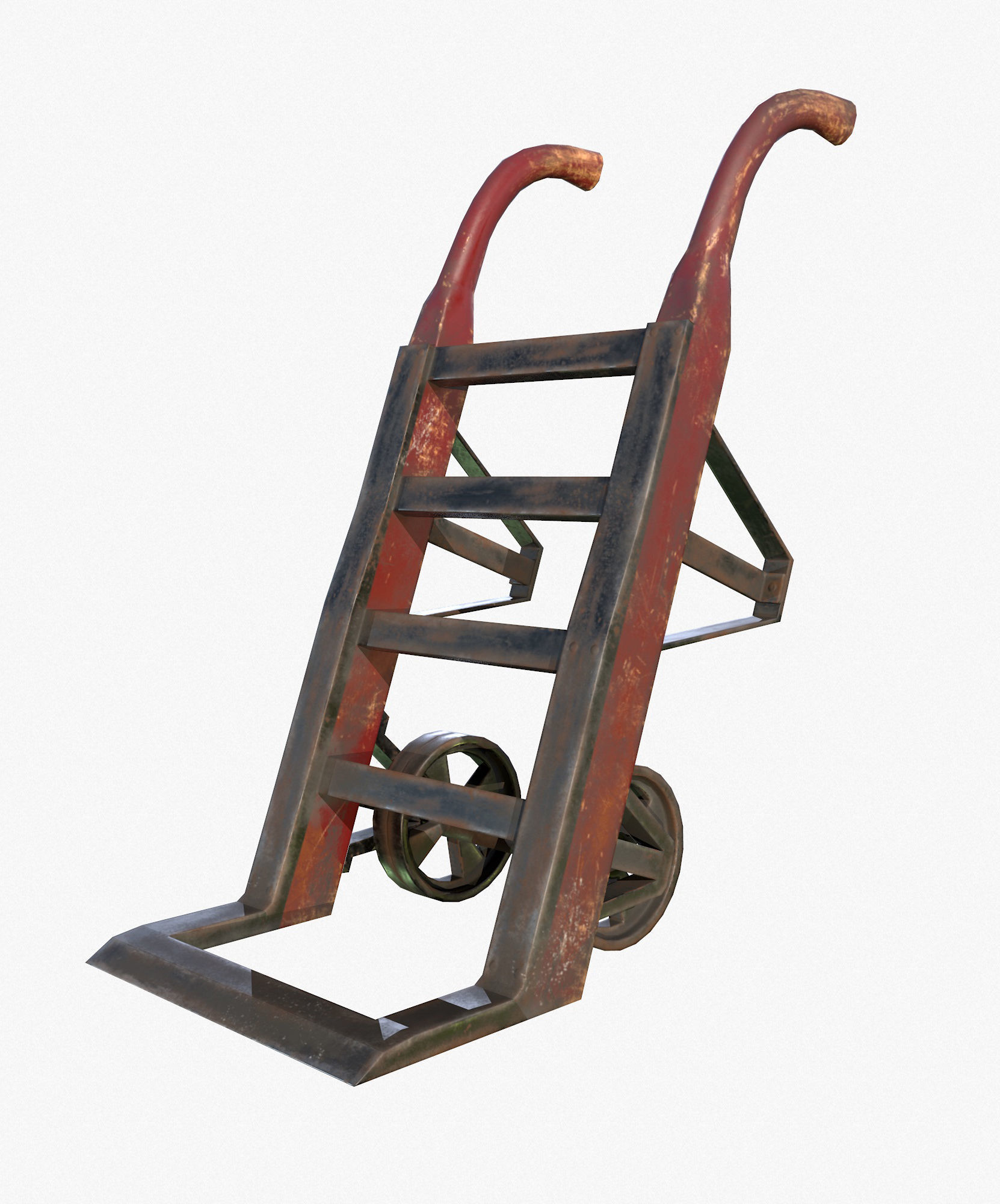 Retro Dolly Game Ready PBR Textures Low Poly Low-poly 3D model_3