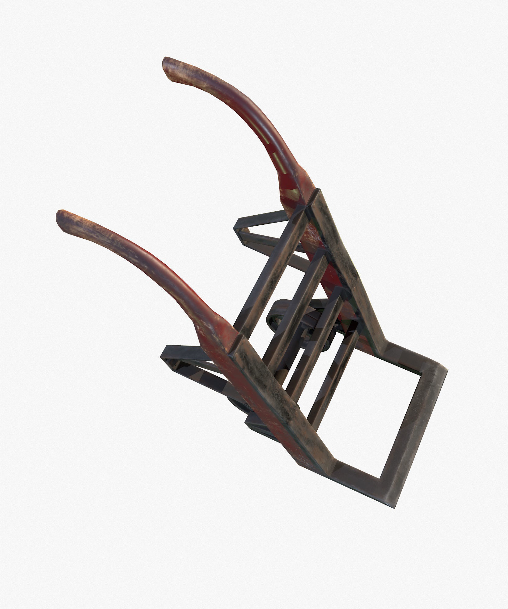 Retro Dolly Game Ready PBR Textures Low Poly Low-poly 3D model_6