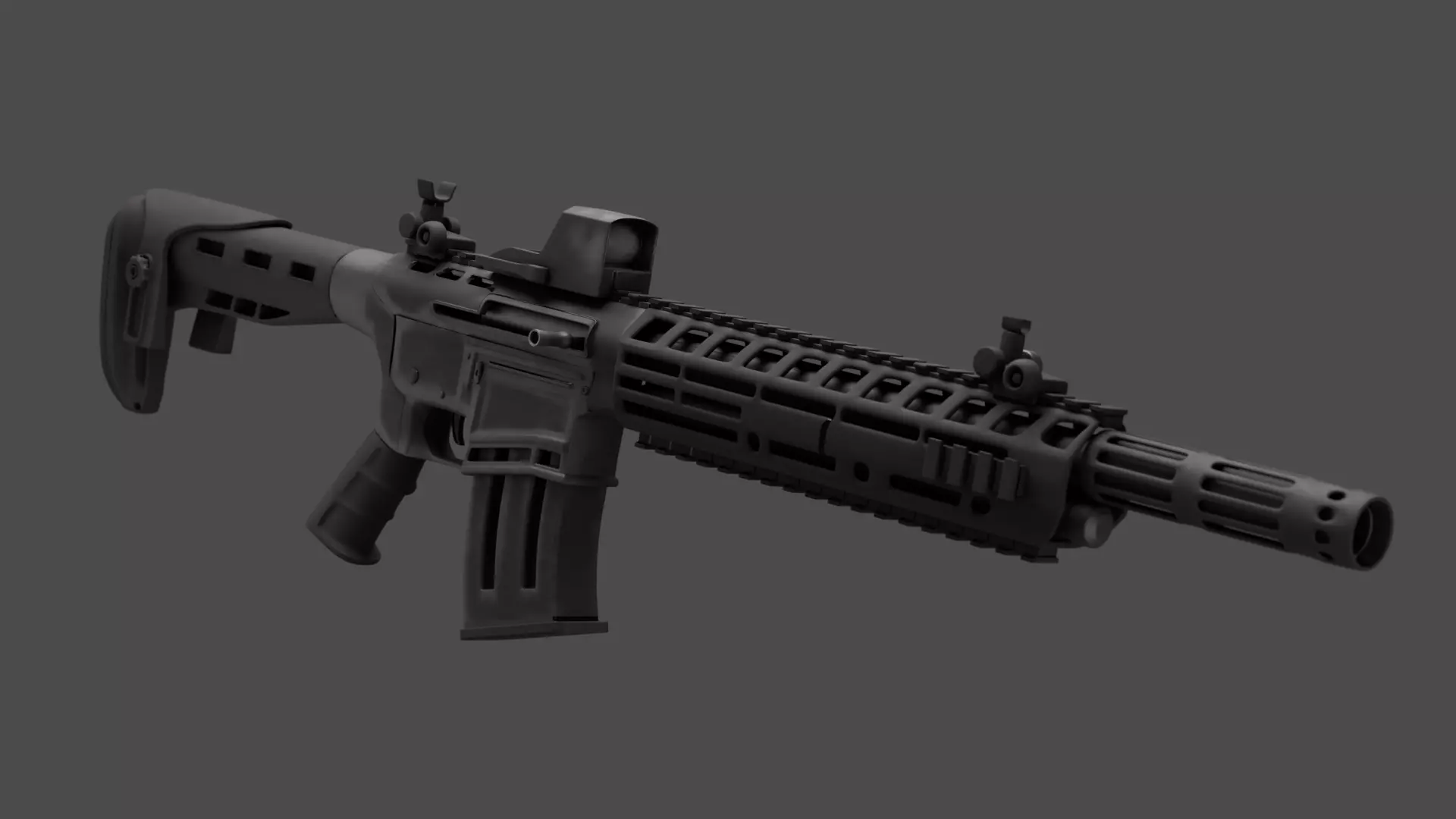 AR-12 Style Tactical Shotgun 3D Model 3D model