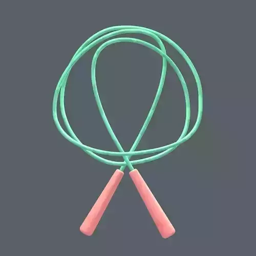 Jump Rope Low-poly 3D model