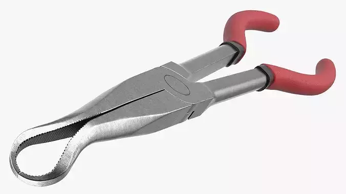 Automotive Spark Plug Boot Puller with Rubber Grip 3D model 4