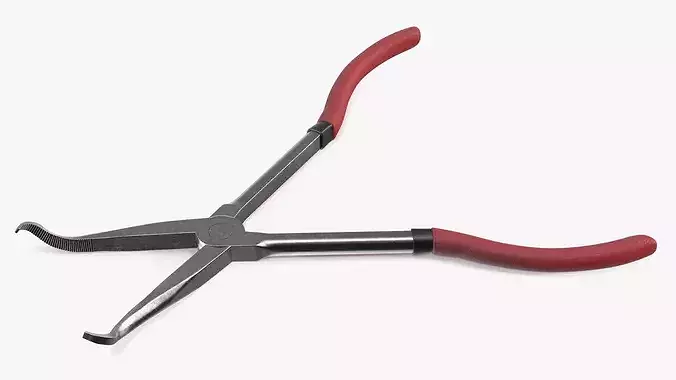 Automotive Spark Plug Boot Puller with Rubber Grip 3D model 6