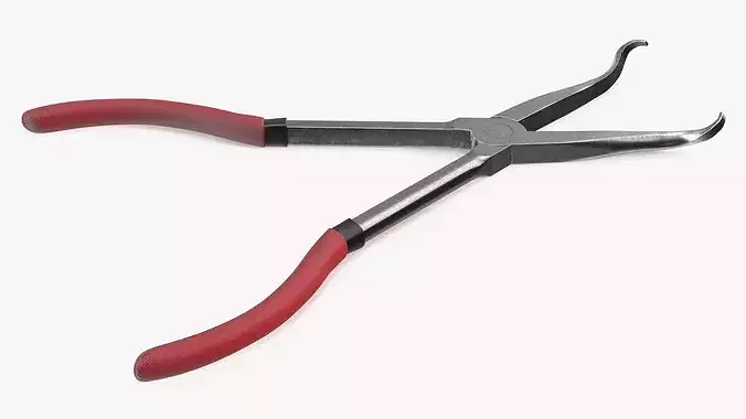 Automotive Spark Plug Boot Puller with Rubber Grip 3D model