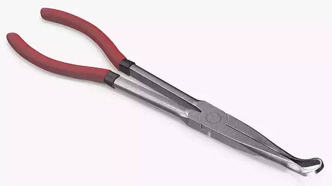 Automotive Spark Plug Boot Puller with Rubber Grip 3D model 3