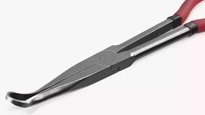 Automotive Spark Plug Boot Puller with Rubber Grip 3D model 7