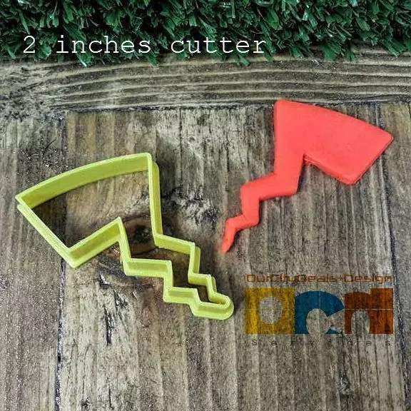Pokemon Pikachu Tail cookie cutter 3D print model