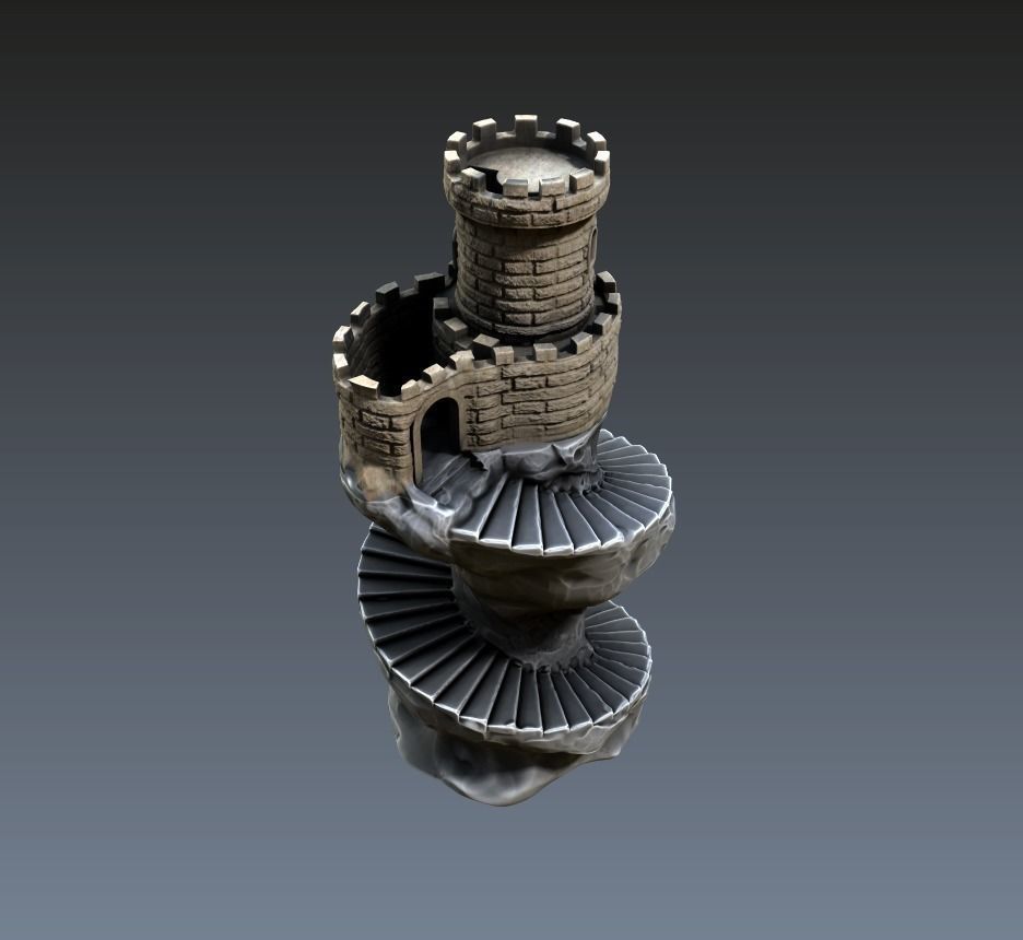 Spiral tower Free 3D print model_2