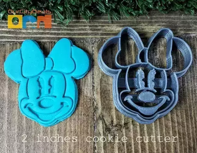 Mini Mouse head cookie cutter 3D print model