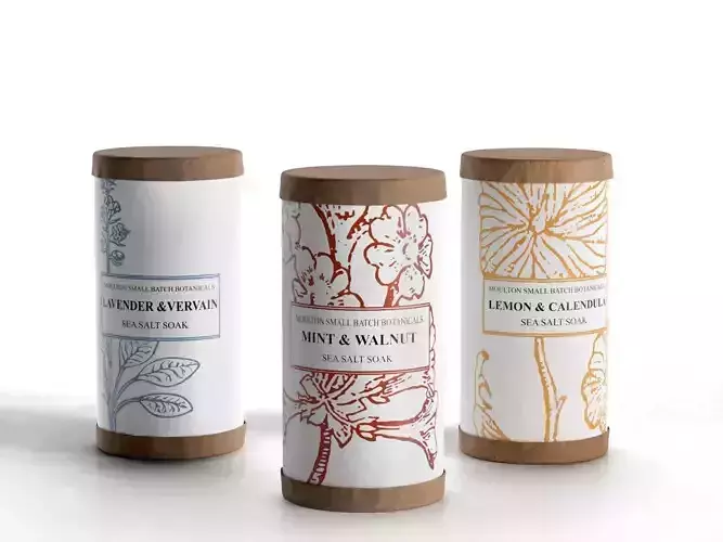 Canisters of Sea Salt Soak 3D model