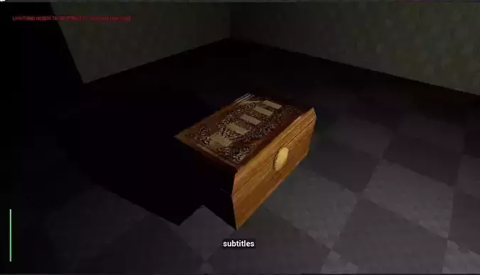 Casket wooden box Low-poly 3D model