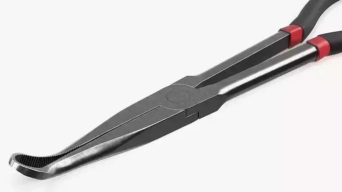 Spark Plug Wire Removal Plier with Curved Jaw 3D model 5