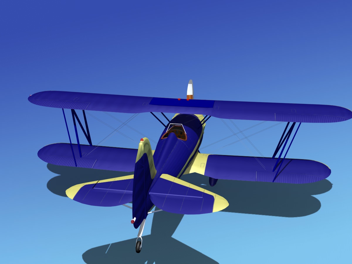 Waco YMF-5 V13 3D model_6