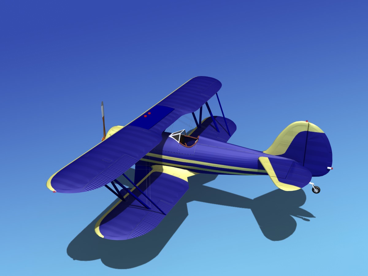 Waco YMF-5 V13 3D model_8