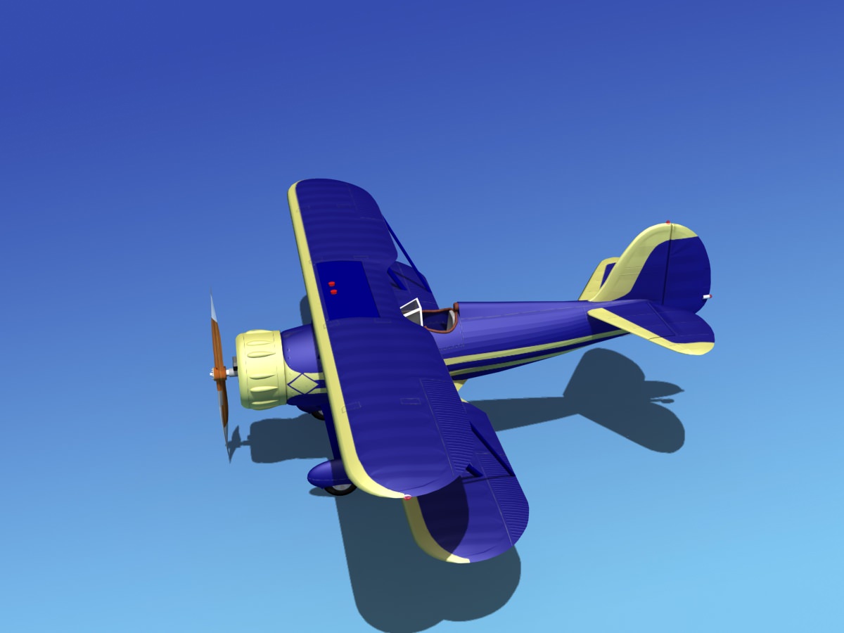 Waco YMF-5 V13 3D model_9