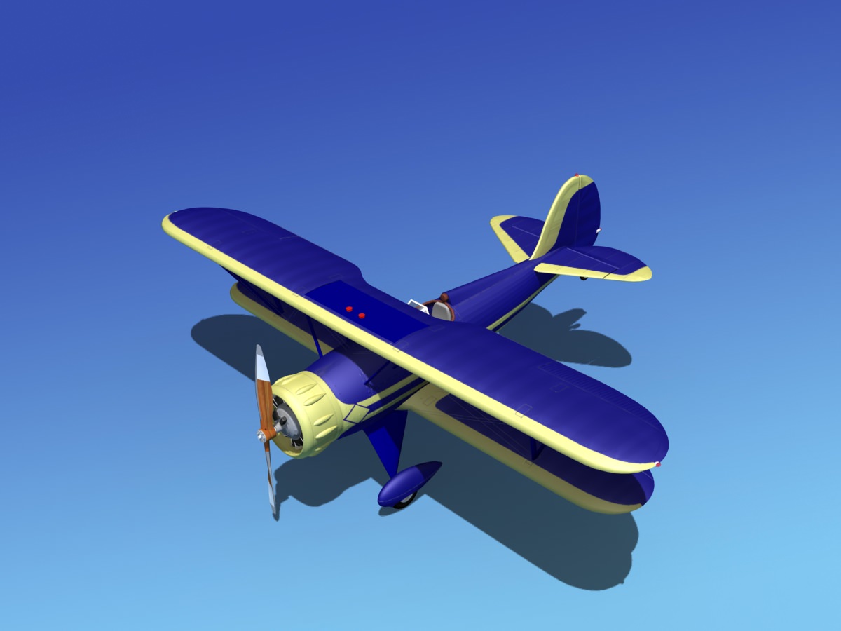 Waco YMF-5 V13 3D model_10