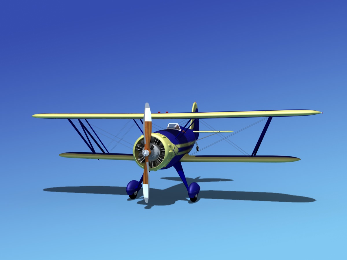 Waco YMF-5 V13 3D model_2