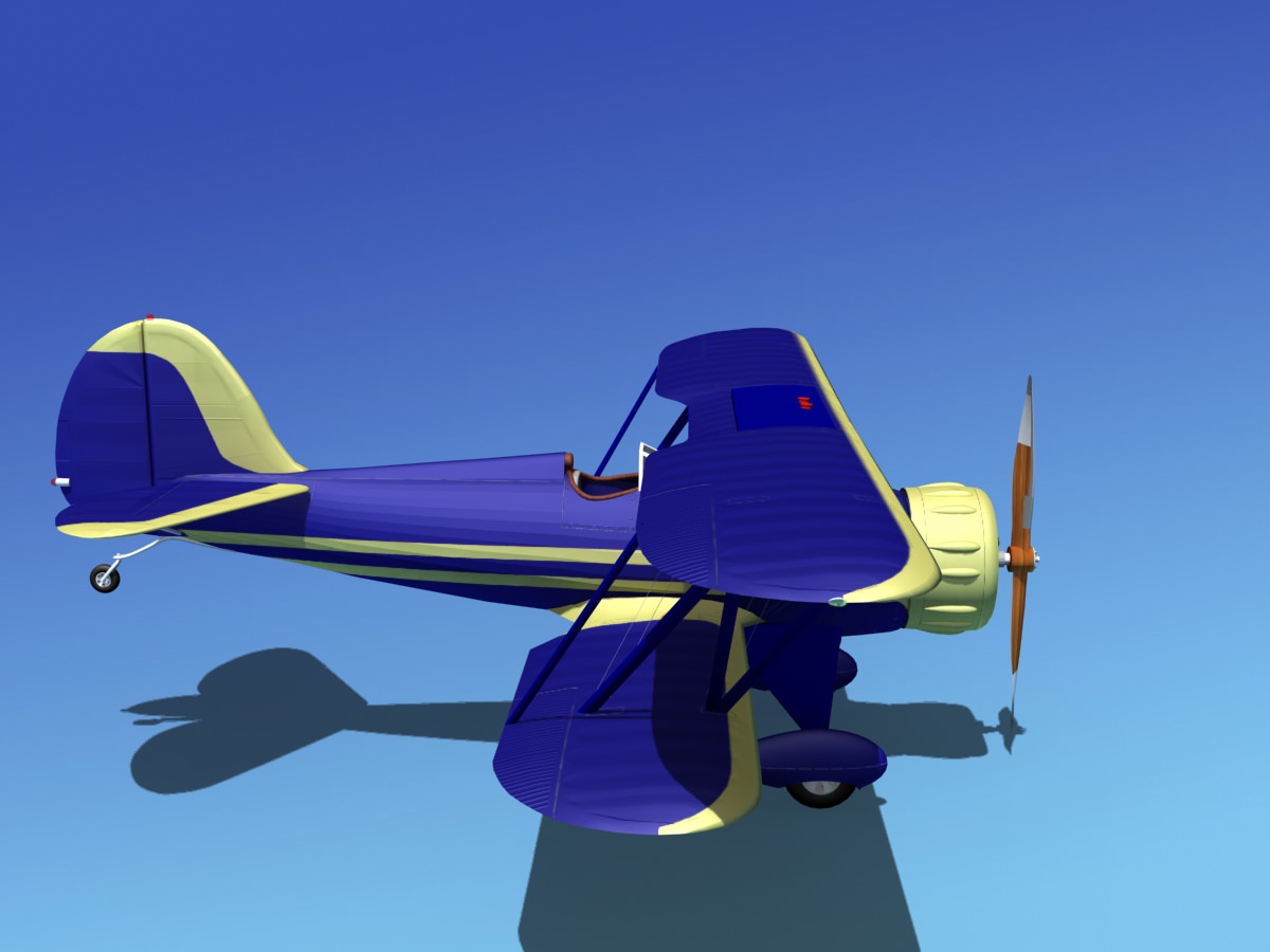 Waco YMF-5 V13 3D model_4