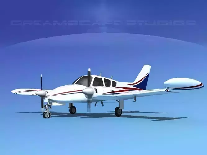 Cessna 320 Skyknight V08 3D model