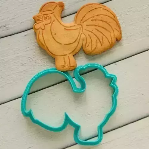 Roosterin the hood cookie cutter for professional