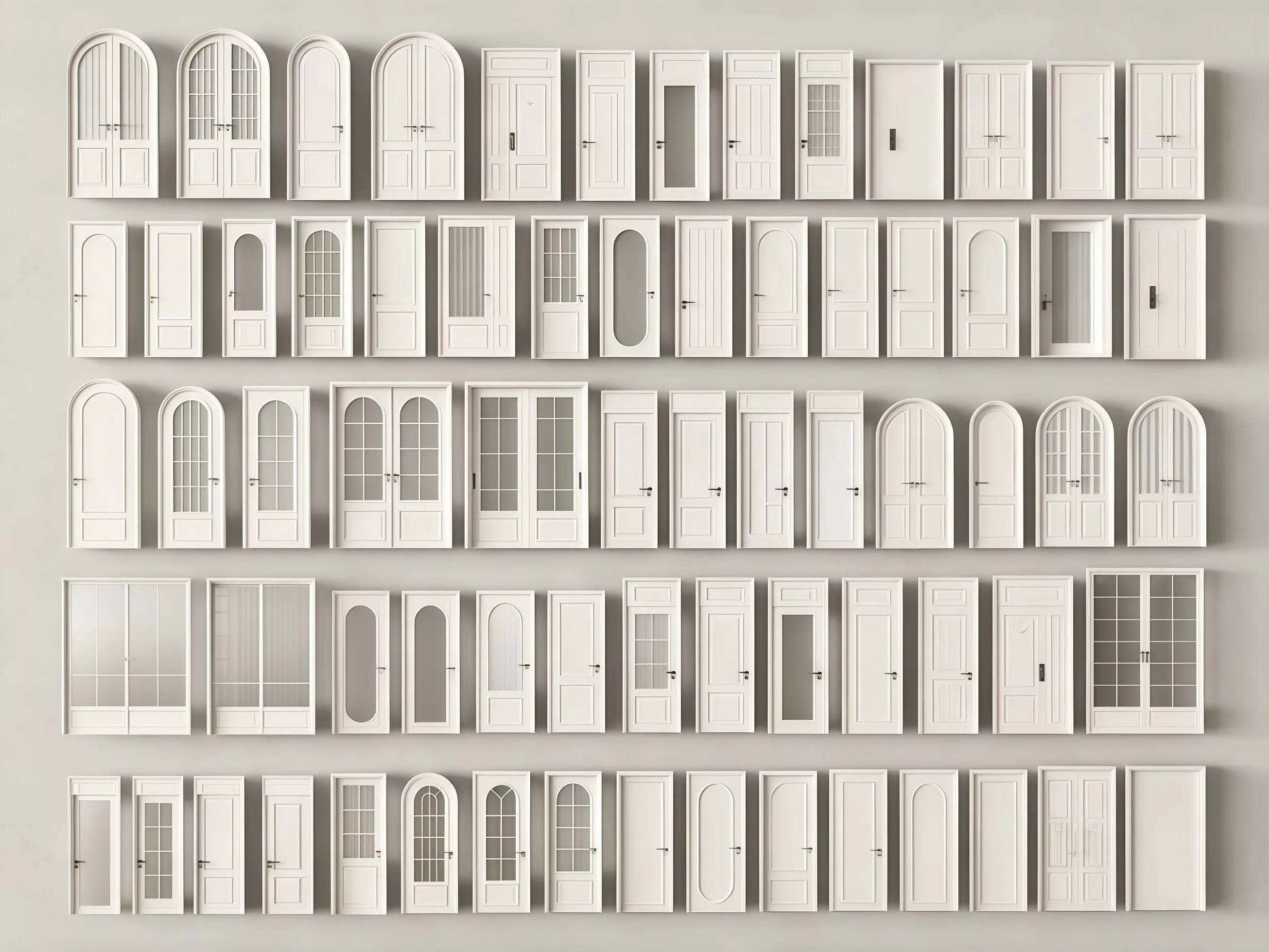 European-style door collection 3D model