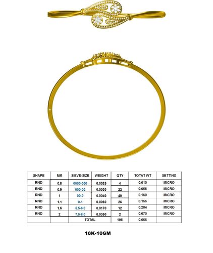 DIAMOND BRACELET DBR10 3D print model