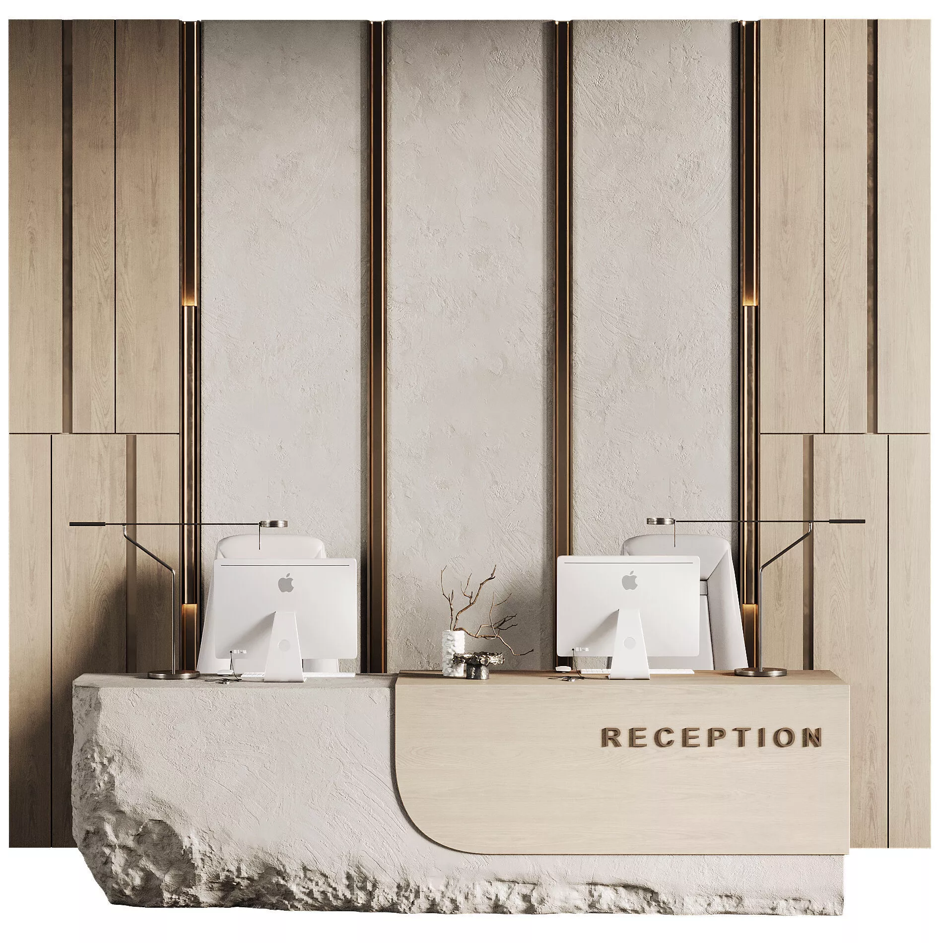 Reseption desk 50 3D model