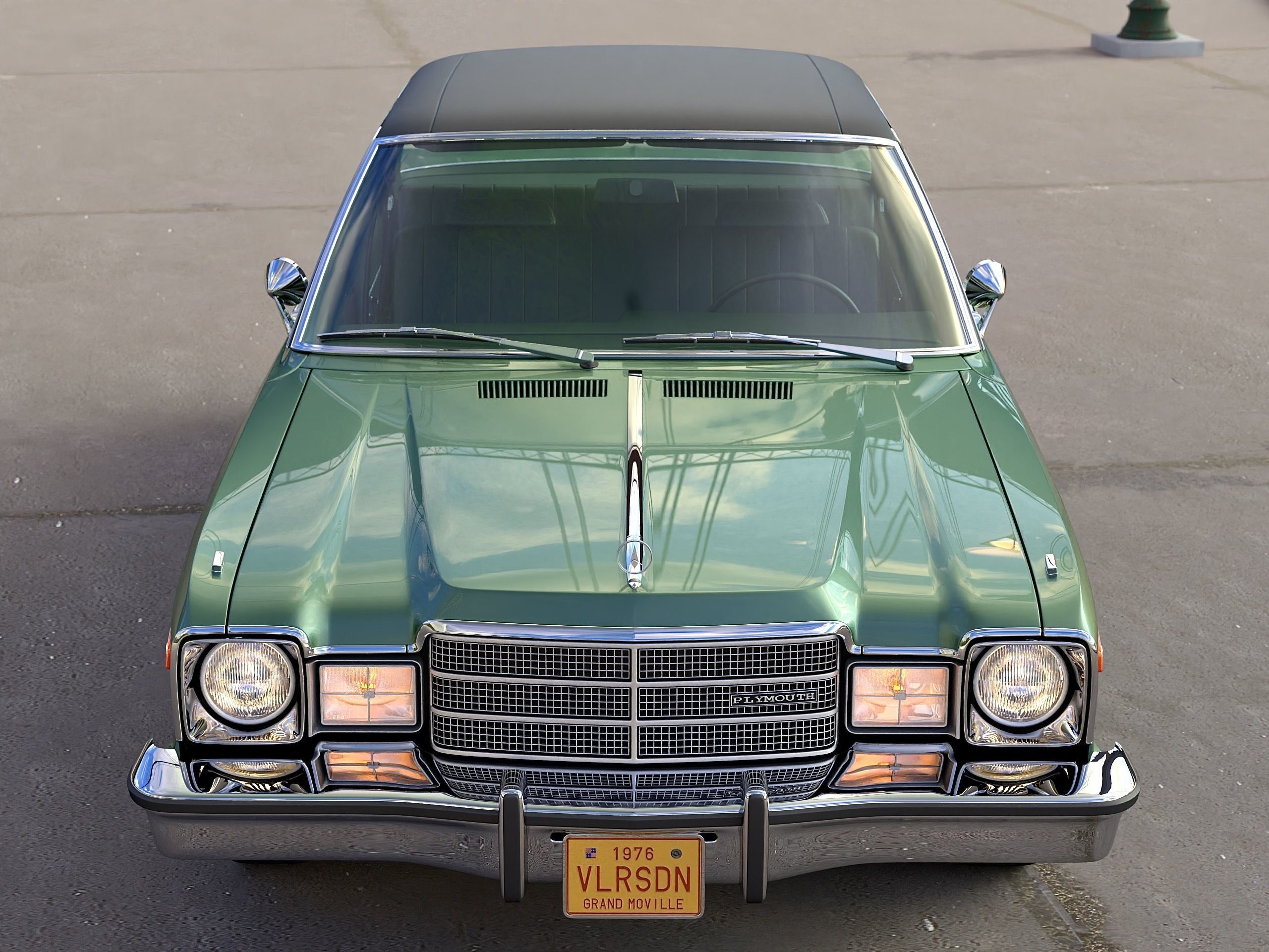 Plymouth Volare 1976 3D model_2