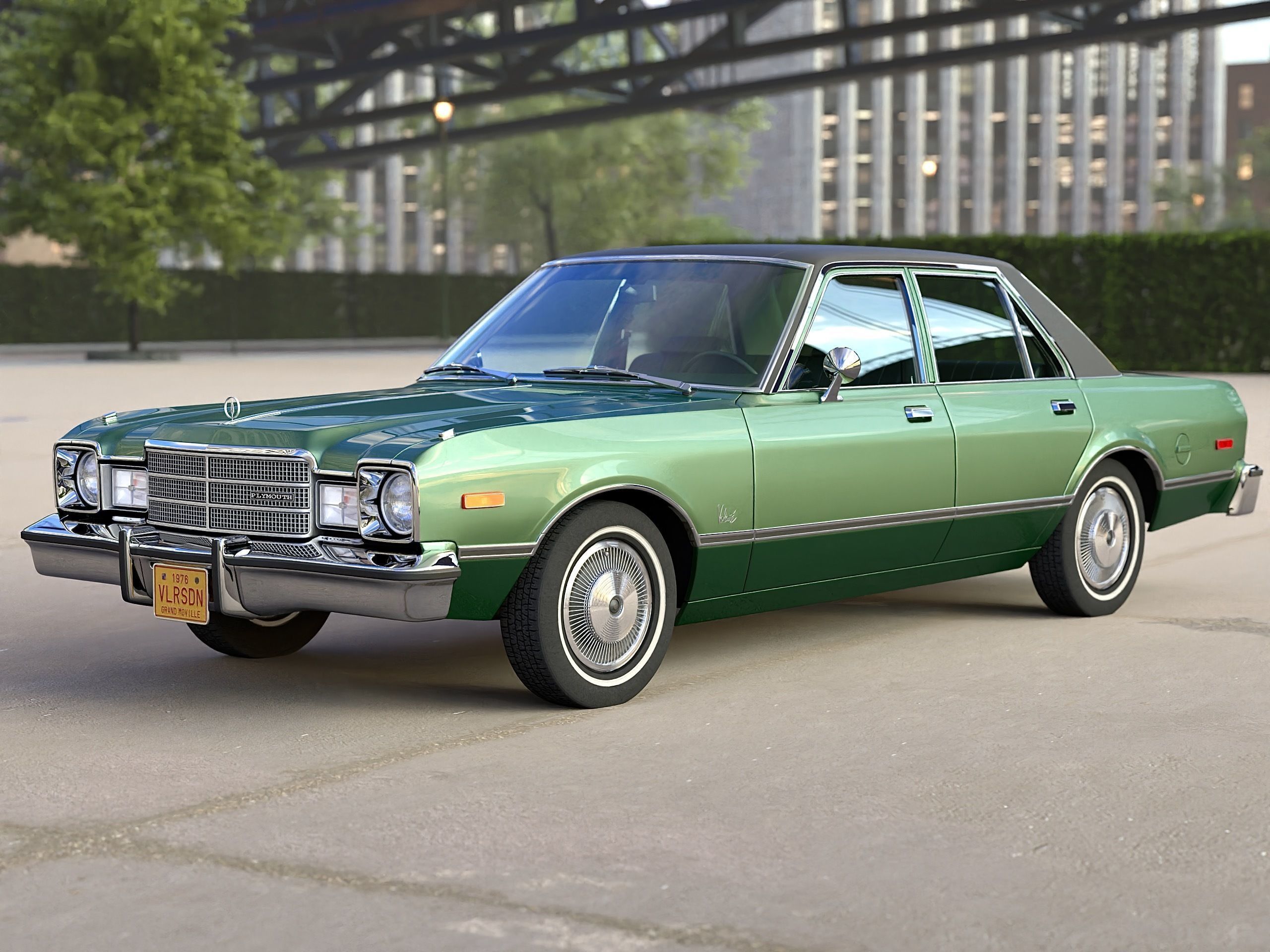 Plymouth Volare 1976 3D model_5
