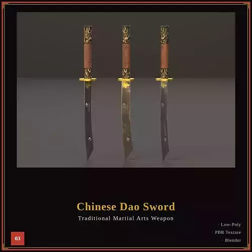 Chinese Dao Sword - Traditional Martial Arts Weapon 03
