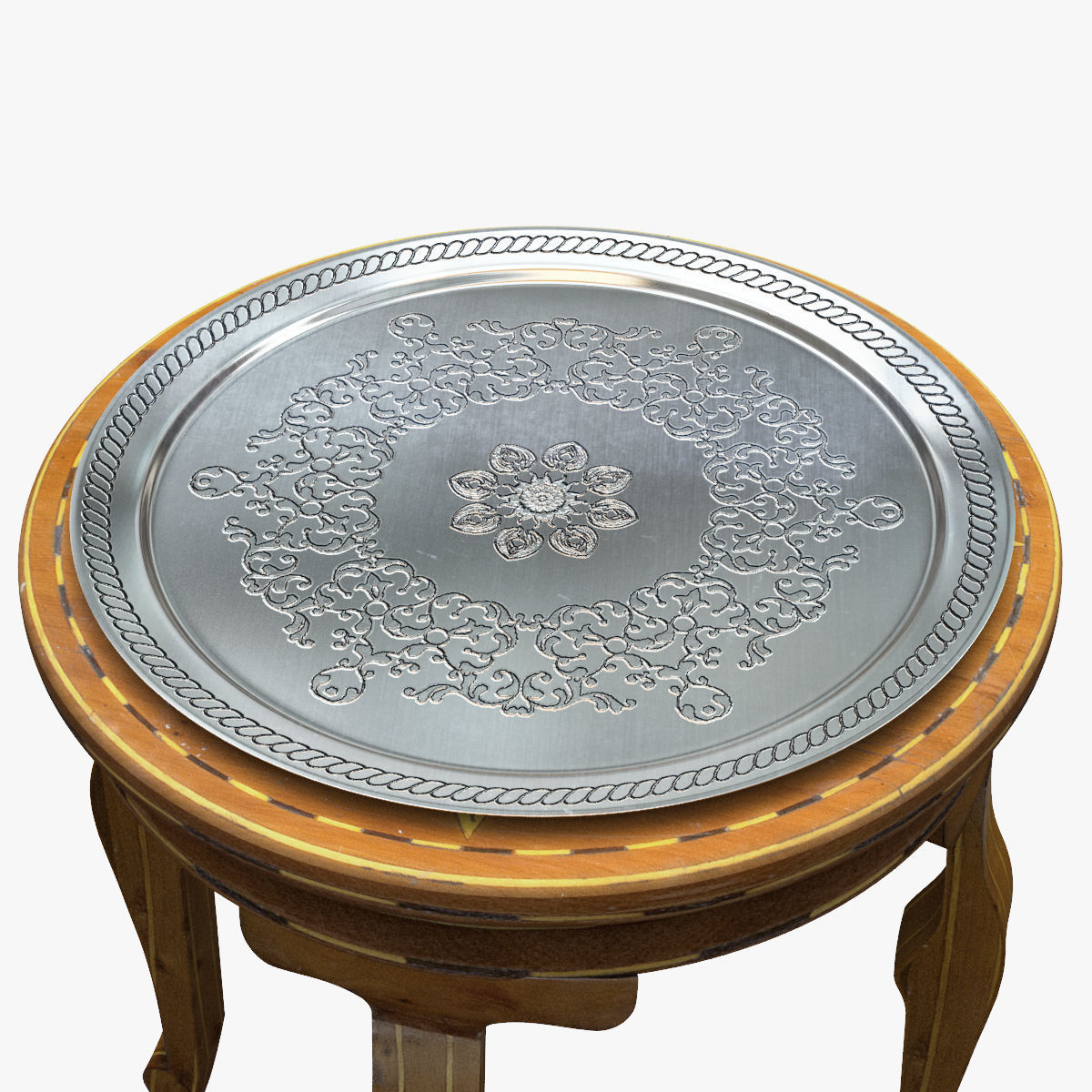 Moroccan Tea Set 3D model_6