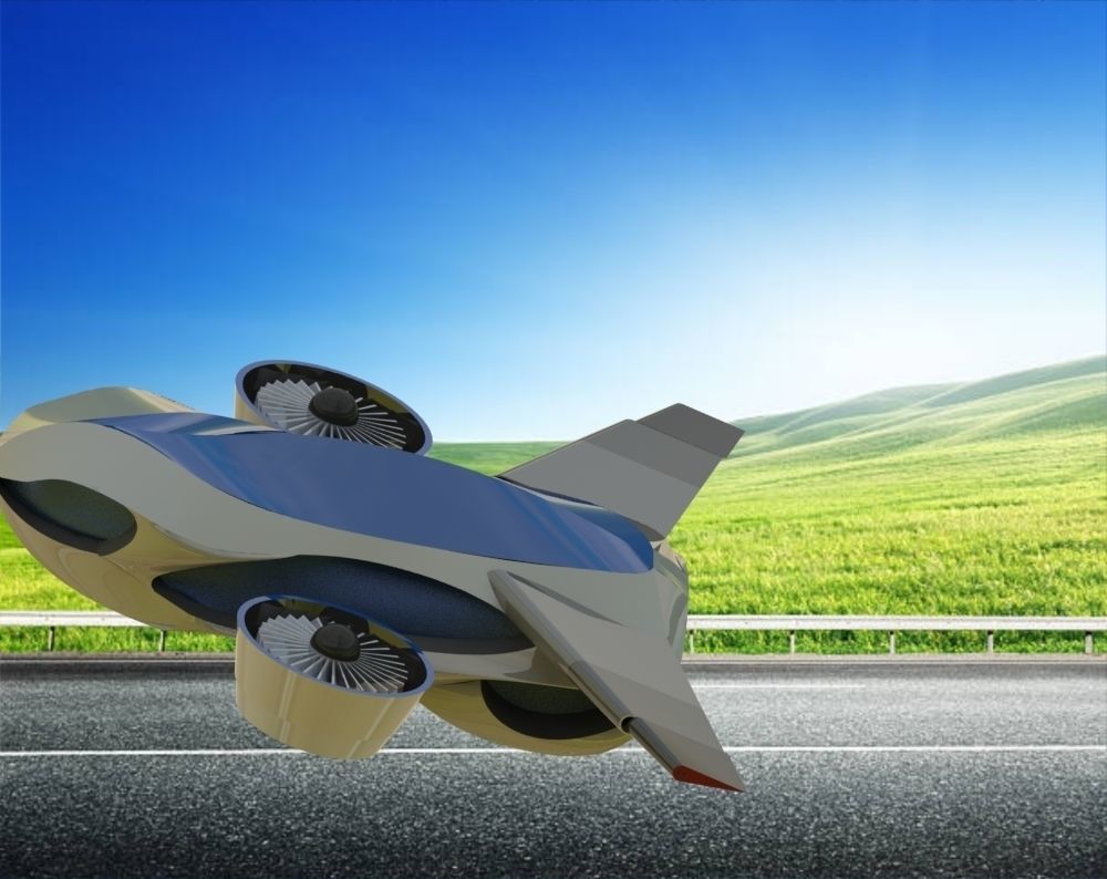 Flying Car - Taihoo 2046 flying concept car 3D model_34