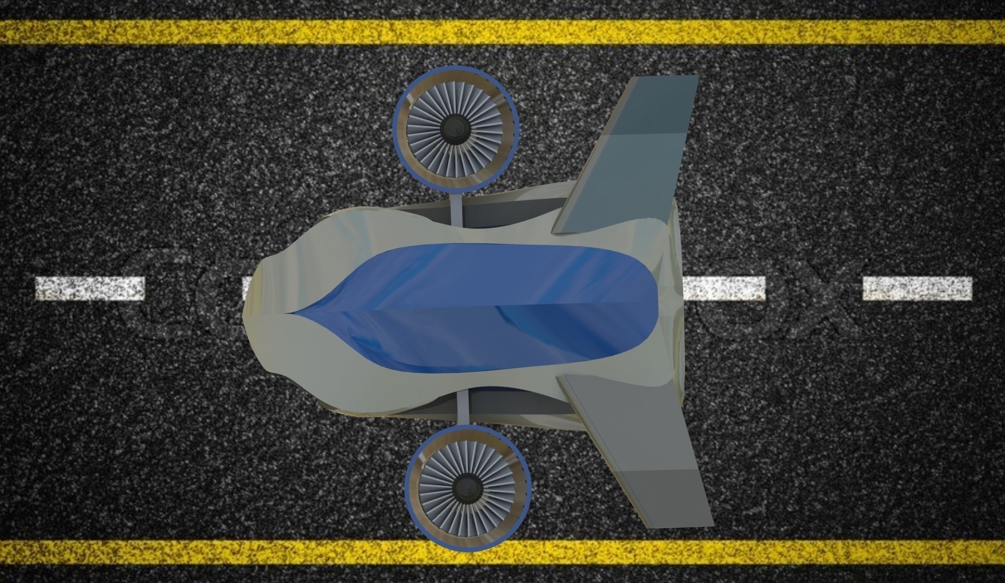 Flying Car - Taihoo 2046 flying concept car 3D model_12