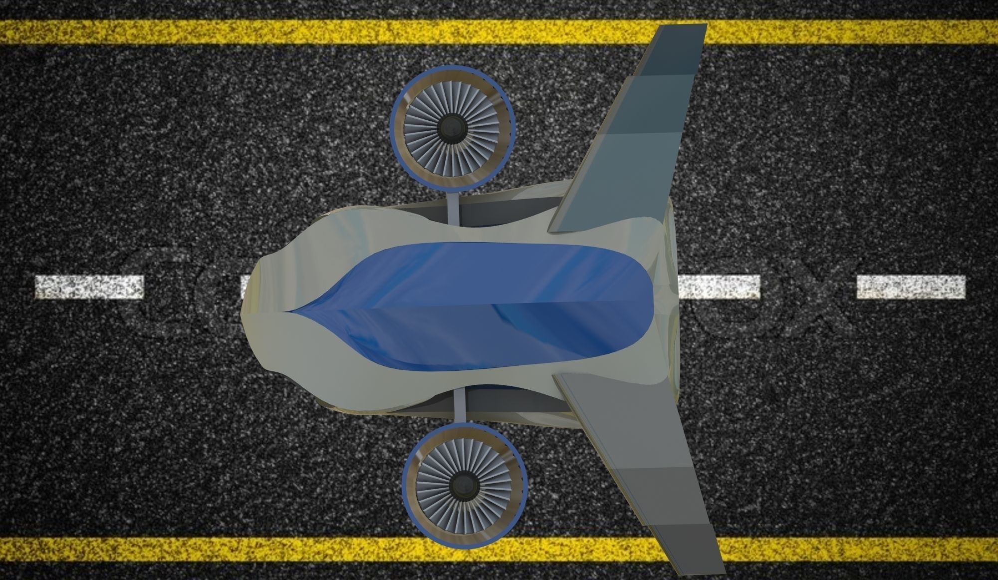 Flying Car - Taihoo 2046 flying concept car 3D model_13