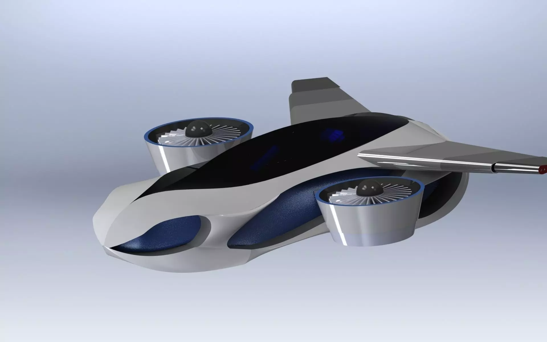 Flying Car - Taihoo 2046 flying concept car 3D model_0