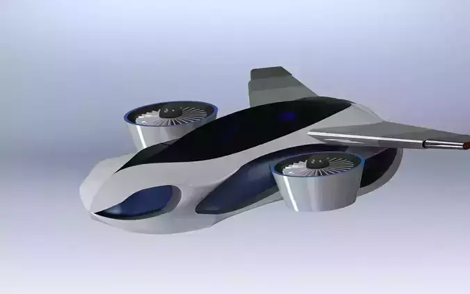 Flying Car - Taihoo 2046 flying concept car 3D model