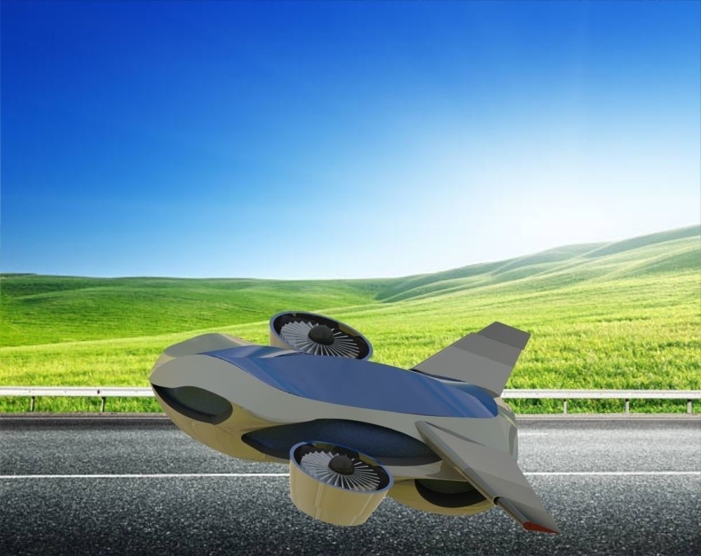 Flying Car - Taihoo 2046 flying concept car 3D model_35