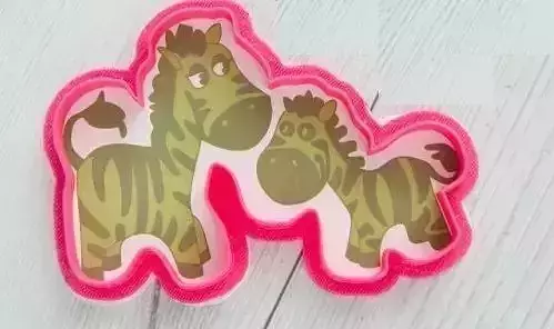Zebras cookie cutter for professional